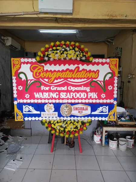Papan Bunga Ucapan Selamat Cibodas Baru