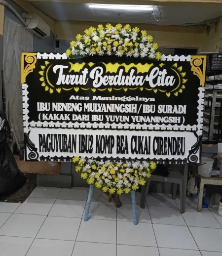 Papan Bunga Duka Cibodas Baru